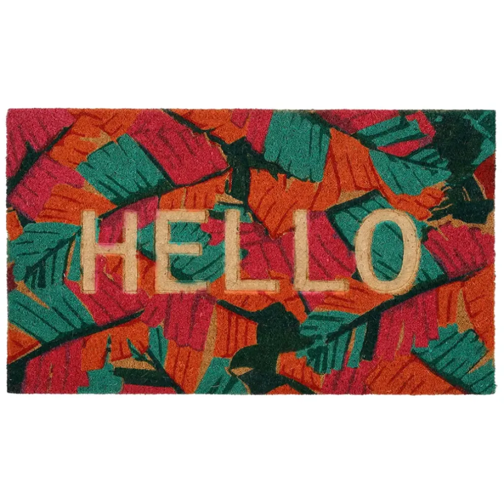 Fabrique de Styles Paillasson "hello" en coco 73x43cm - Seguia* Paillassons