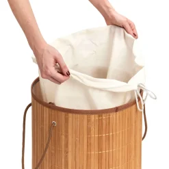 Fabrique de Styles Panier à linge en bambou* Rangements Salle De Bain