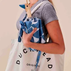 Fabrique de Styles Parapluie compact manche tête de canard denim moon* Accessoires Mode