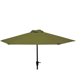 Fabrique de Styles Parasol avec manivelle en coton vert d250xh200cm - Colors*Enfant Parasols, Pergolas|Jardin