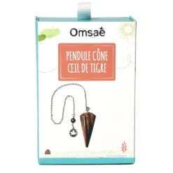 Fabrique de Styles Pendule cône lisse en œil de tigre* Méditation Et Yoga