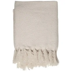 Fabrique de Styles Plaid avec franges en tissu 150x130cm - Klosen* Plaids