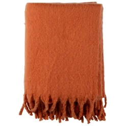 Fabrique de Styles Plaid avec franges en tissu 170x130cm - Klosen* Plaids