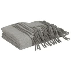 Fabrique de Styles Plaid avec franges en tissu 170x130cm - Klosen* Plaids