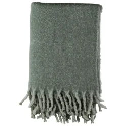 Fabrique de Styles Plaid avec franges en tissu 170x130cm - Klosen* Plaids