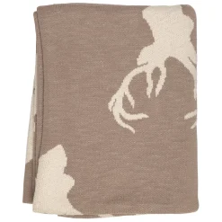 Fabrique de Styles Plaid cerf en coton 150x125cm - Noel* Plaids