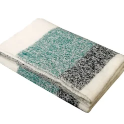 Fabrique de Styles Plaid en laine céladon 130x200cm - Calypso* Plaids