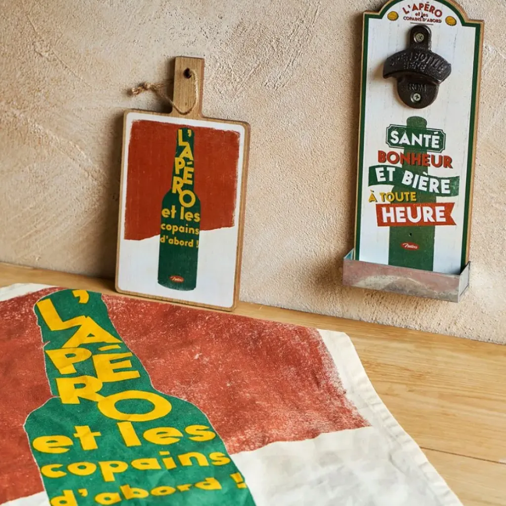 Fabrique de Styles Planche a découper en bois 14x26cm - Copains D'Abord* Planches À Découper