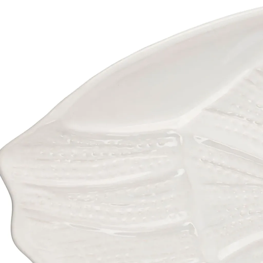 Fabrique de Styles Plat coquillage 53x34.5cm en faience - poisson* Plats Et Saladiers