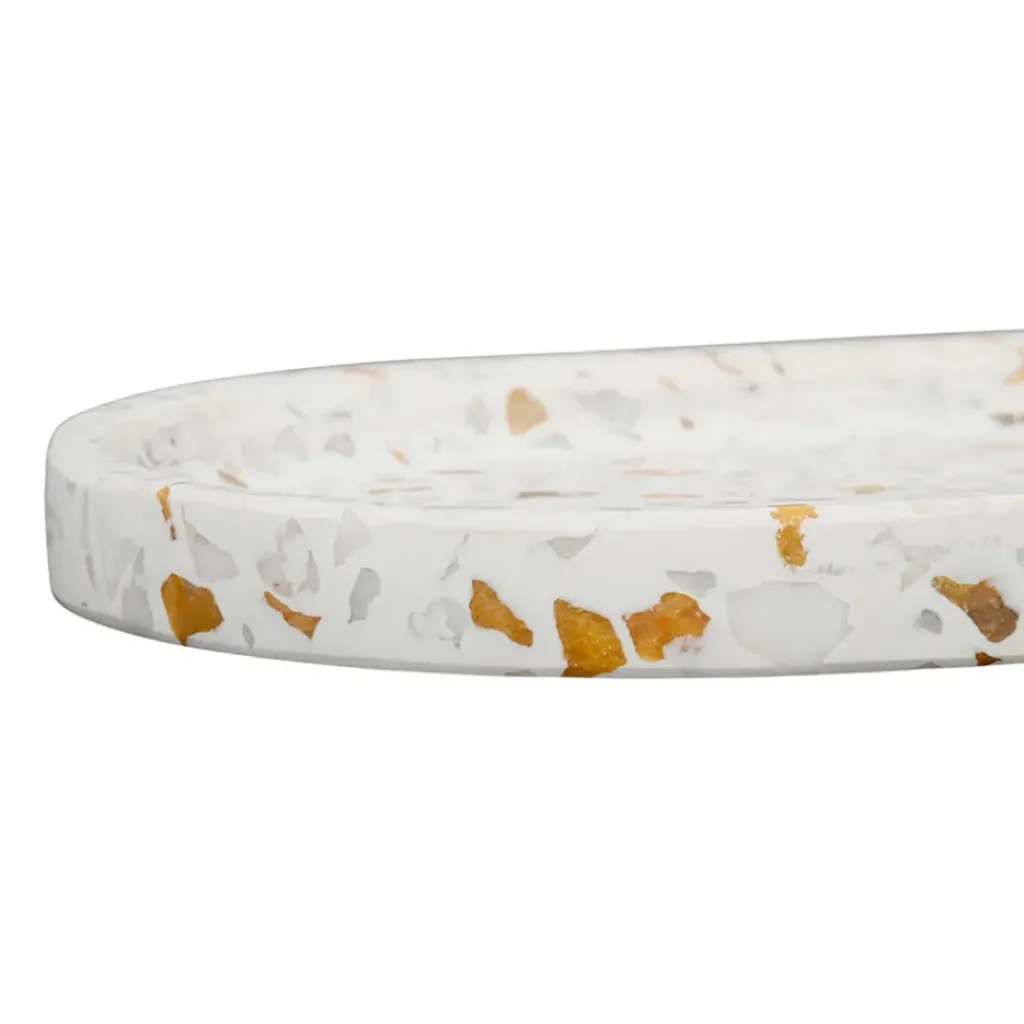 Fabrique de Styles Plateau écru 25.5x13cm - Terrazzo* Plateaux