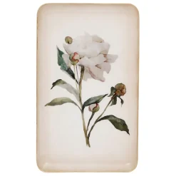 Fabrique de Styles Plateau en fer blanc et doré 15x25.5cm - Pivoine* Plateaux