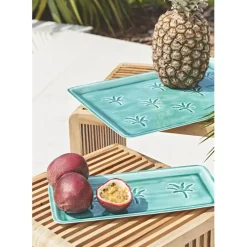 Fabrique de Styles Plateau en fer émeraude 40x30cm - Allegra* Plateaux