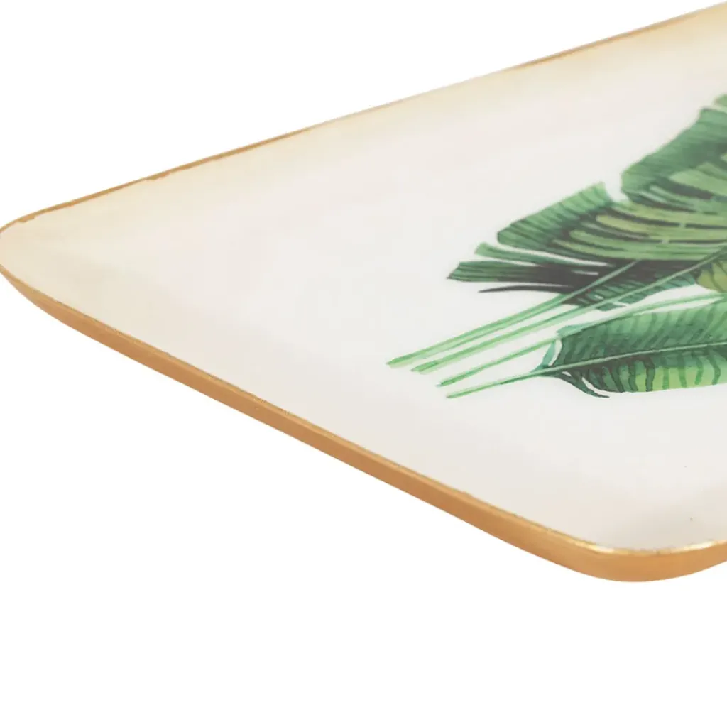 Fabrique de Styles Plateau en fer 15x25cm - Bananier* Plateaux