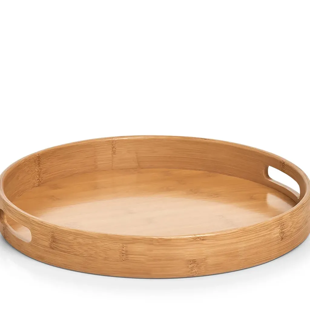 Fabrique de Styles Plateau rond en bambou* Plateaux