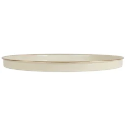 Fabrique de Styles Plateau rond en fer écru et doré d36cm - Baroque* Plateaux