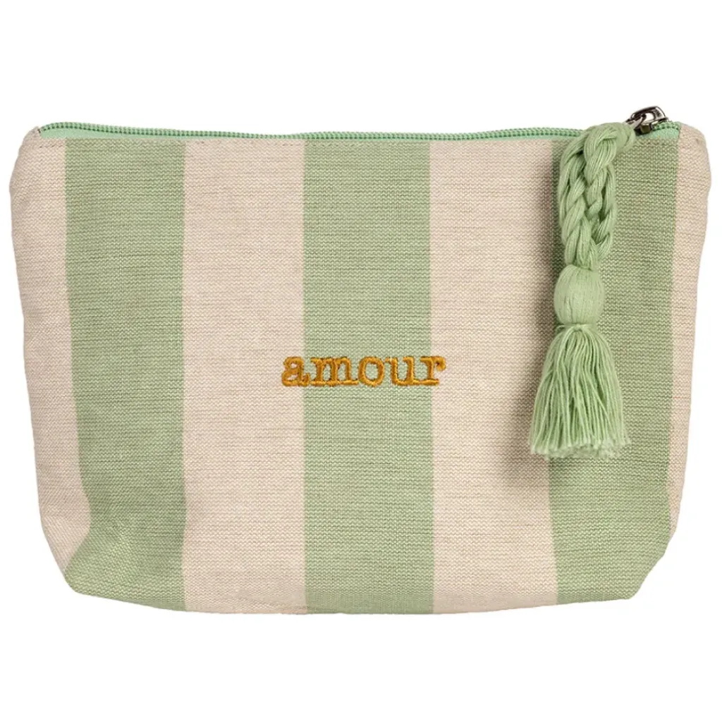 Fabrique de Styles Pochette Amour en coton écru et - Famille* Pochettes Et Housses