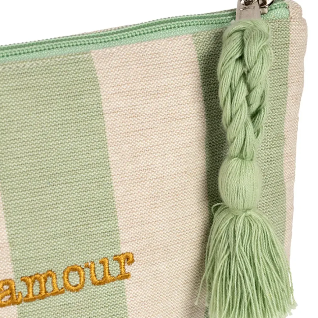 Fabrique de Styles Pochette Amour en coton écru et - Famille* Pochettes Et Housses