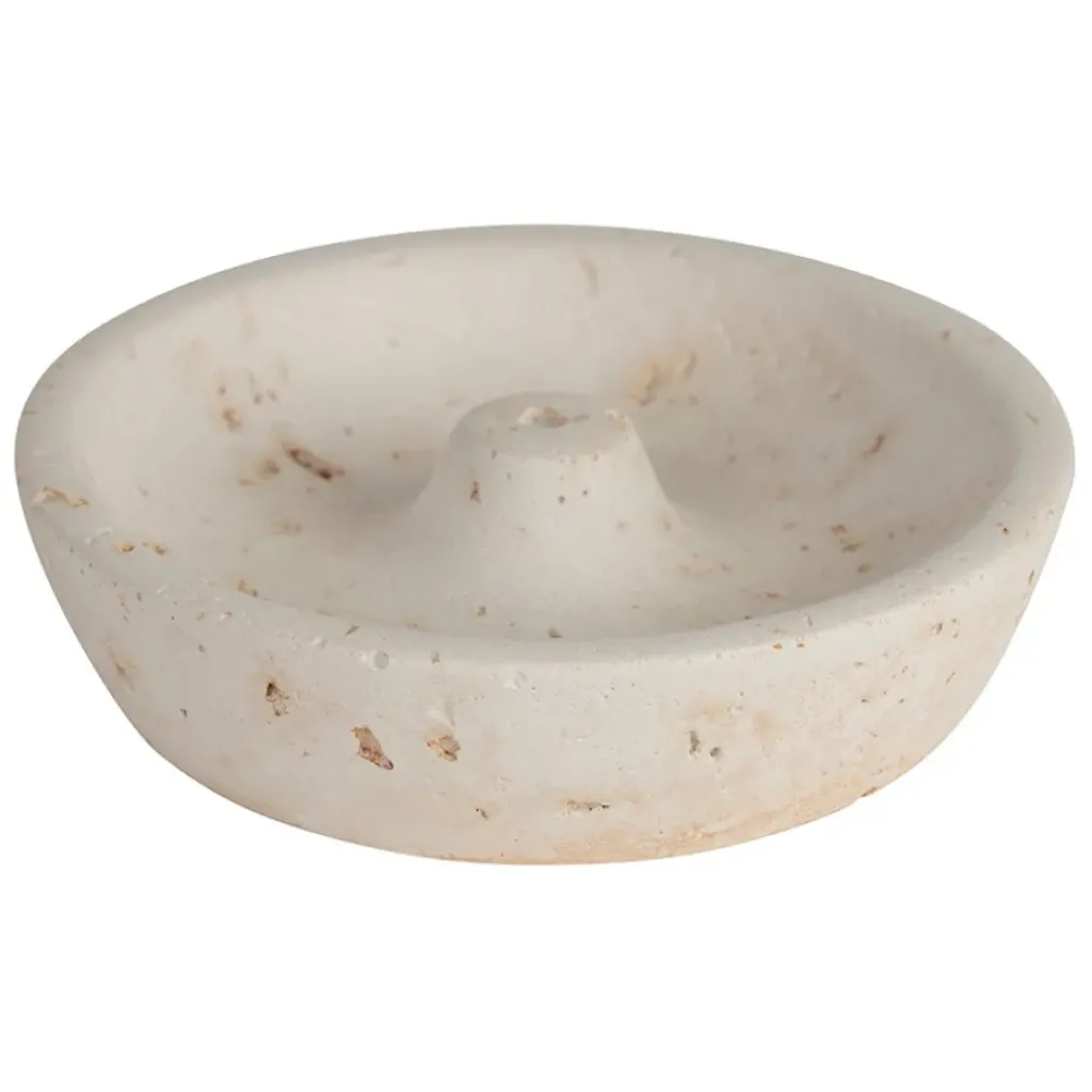 Fabrique de Styles Porte encens en ciment écru moucheté - Organic* Encens