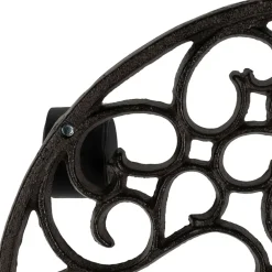 Fabrique de Styles Porte plante 4 roues en fonte d31.5cm - Rhodonea* Cache-pots Et Supports