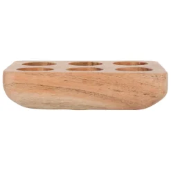 Fabrique de Styles Porte œufs 6 socles en acacia 16x10cm - Dalbert* Ustensibles De Cuisine