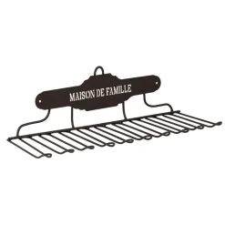 Fabrique de Styles Porte verres mural en fer - Maison De Famille* Petits Rangements
