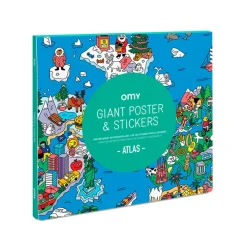Fabrique de Styles Poster & stickers 70x100cm - atlas*Enfant Jouets