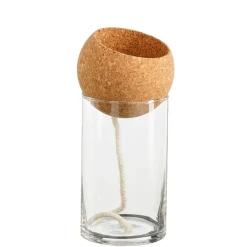 Fabrique de Styles Pot auto arrosant en verre d10xh21cm* Vases Et Soliflores