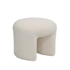 Fabrique de Styles Pouf en tissu bouclette - Loa* Poufs Et Tabourets