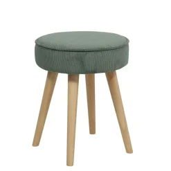 Fabrique de Styles Pouf en tissu velours côtelé - Popy* Poufs Et Tabourets