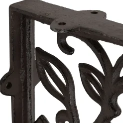 Fabrique de Styles Équerre en fonte laurier 25x23cm* Étagères Murales