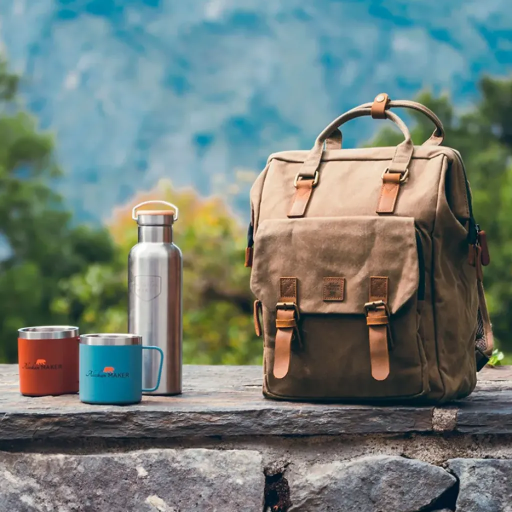 Fabrique de Styles Sac à dos havane 28x14xh39cm -Juneau* Sacs Et Cabas