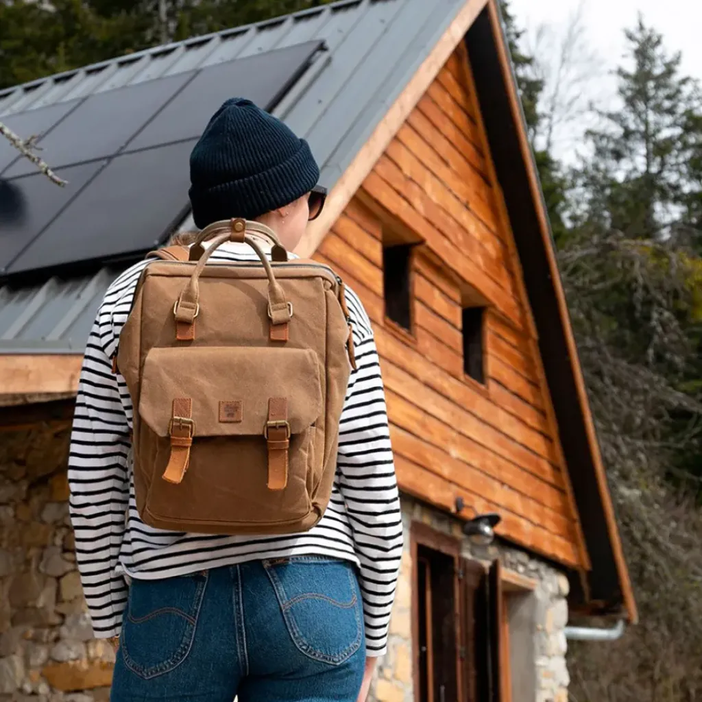 Fabrique de Styles Sac à dos havane 28x14xh39cm -Juneau* Sacs Et Cabas