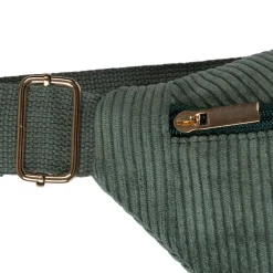 Fabrique de Styles Sac banane en velours côtelé émeraude - Bananez* Sacs Et Cabas