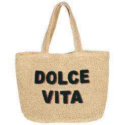 Fabrique de Styles Sac brodé "dolce vita" en corde de papier - Lumi* Sacs Et Cabas