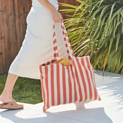Fabrique de Styles Sac en coton rayé et blanc - Palma* Sacs Et Cabas