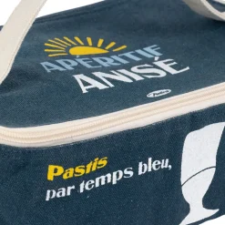 Fabrique de Styles Sac isotherme en coton bleu et jaune - Pastis* Sacs