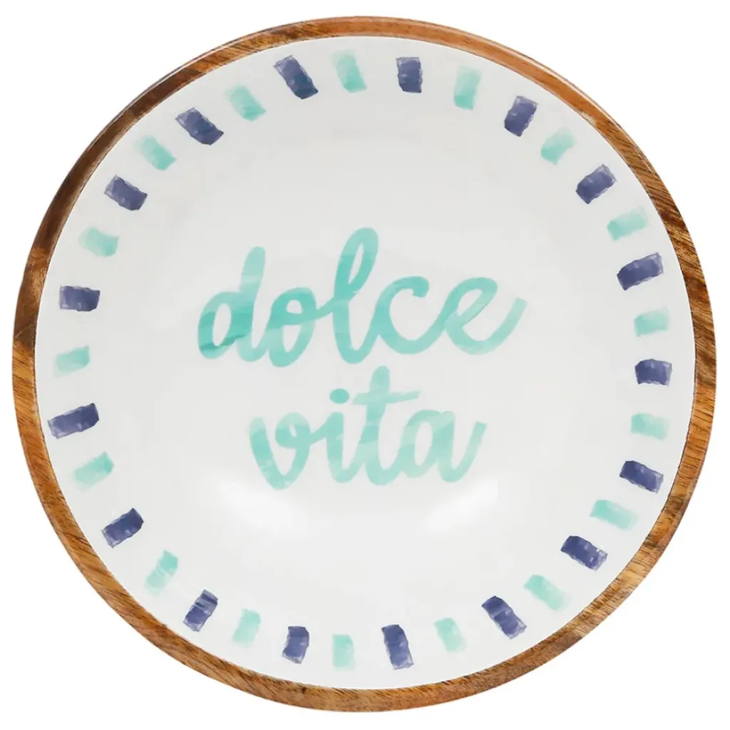 Fabrique de Styles Saladier en manguier écru d28cm - Dolce Vita* Plats Et Saladiers