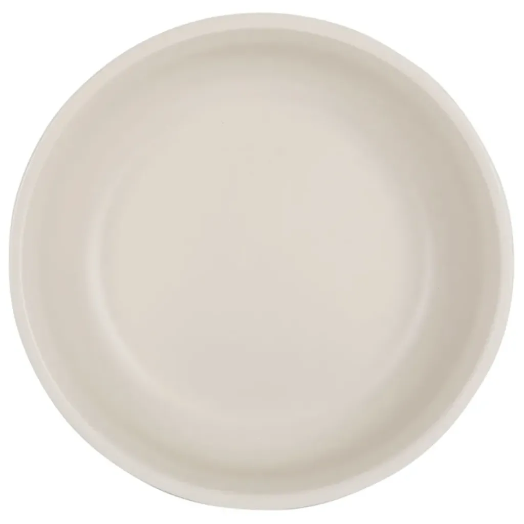 Fabrique de Styles Saladier visage beige et brun en grès - terre brulée* Plats Et Saladiers