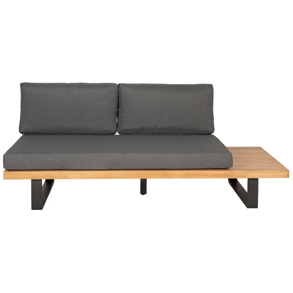 Fabrique de Styles Salon de jardin d'angle en bois 5 places anthracite et naturel - Feros*Enfant Salons De Jardin|Jardin