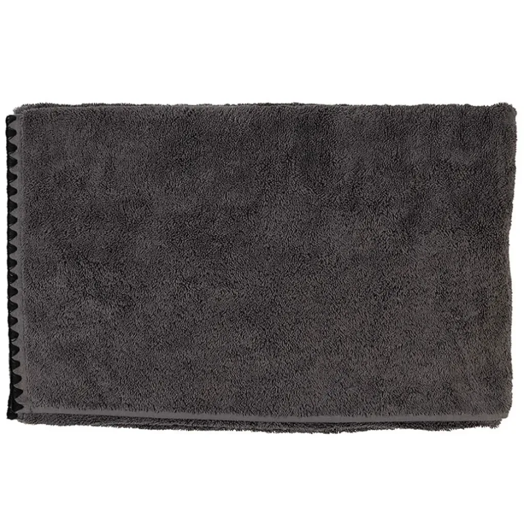 Fabrique de Styles Serviette de douche en coton granit 90x140cm - Issey* Serviettes De Bain