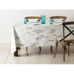 Fabrique de Styles Serviette riviere vert et blanc* Serviettes De Table