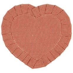 Fabrique de Styles Set de table cœur en coton 35x30cm - Campagne* Sets De Table