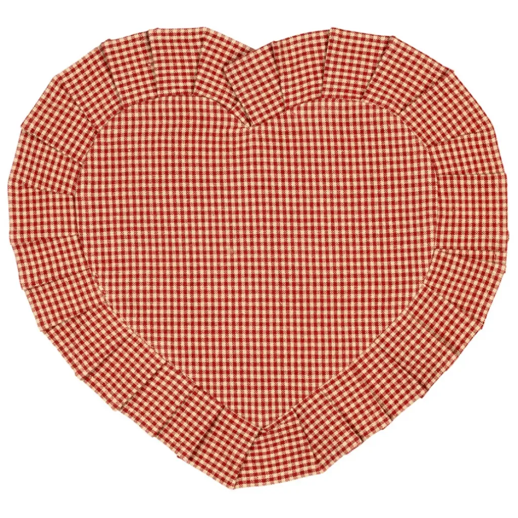 Fabrique de Styles Set de table cœur en coton 35x30cm - Campagne* Sets De Table