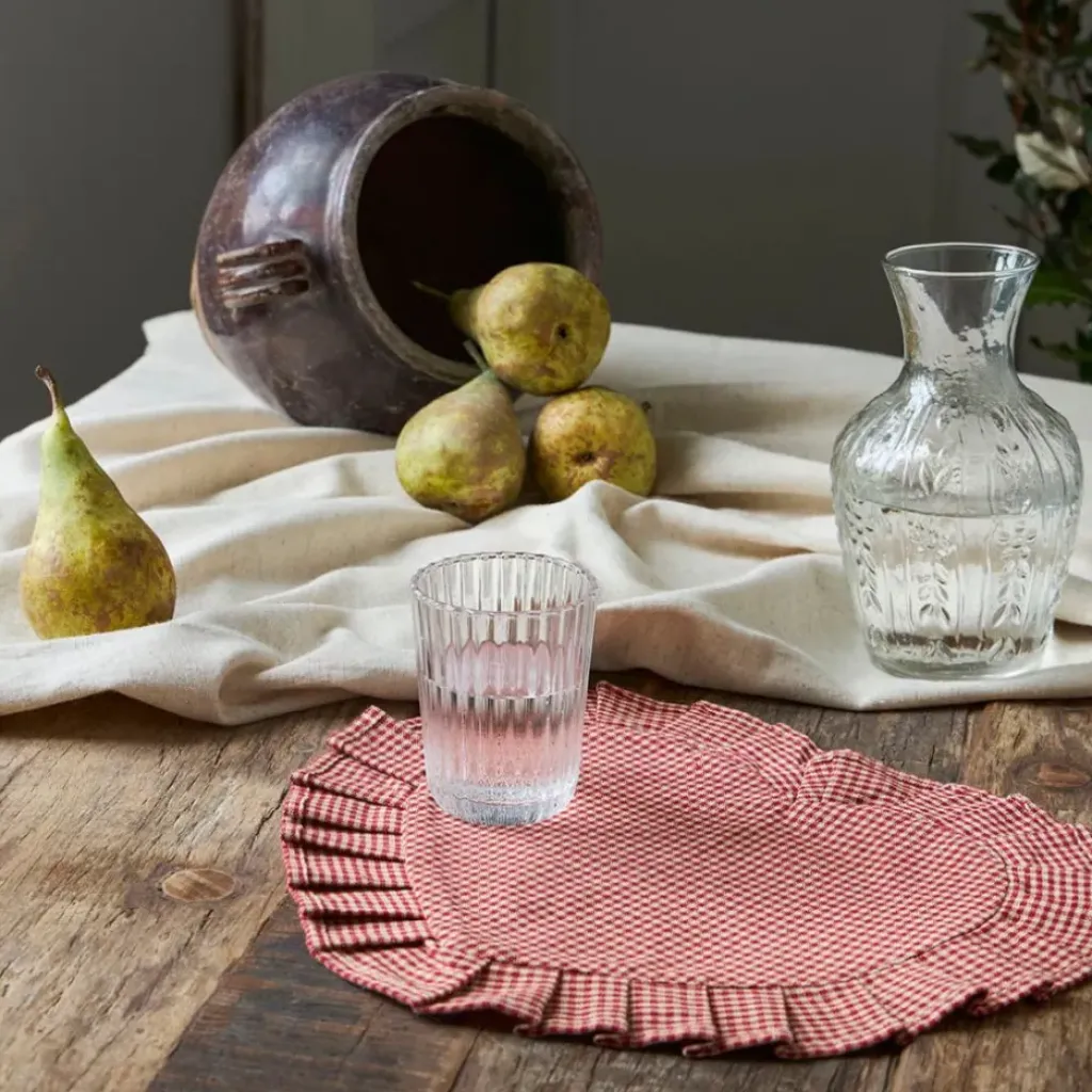 Fabrique de Styles Set de table cœur en coton 35x30cm - Campagne* Sets De Table