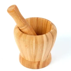 Fabrique de Styles Set pilon et mortier en bambou* Ustensibles De Cuisine