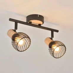 Fabrique de Styles Spot 2 lumières en métal h16cm mat noir - kento* Suspensions