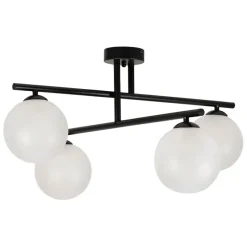 Fabrique de Styles Suspension 4 lumières en fer et verre h36cm - Ardecor* Suspensions