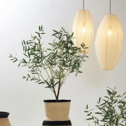 Fabrique de Styles Suspension en jute et fer écru d25cm - Ramille* Suspensions