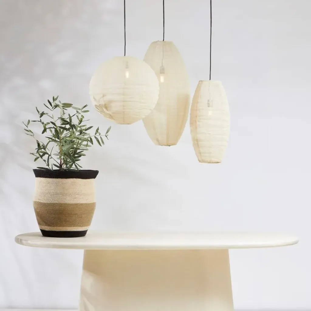Fabrique de Styles Suspension en jute et fer écru d50cm - Ramille* Suspensions