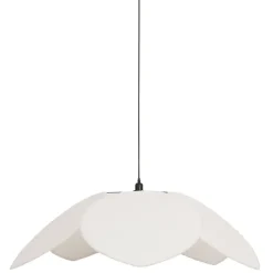 Fabrique de Styles Suspension en tissu et frêne d110x39cm écru - Bouclette* Suspensions